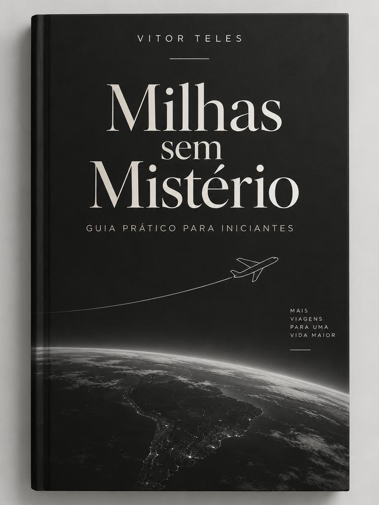 Capa do e-book Milhas sem Mistério – Guia prático para iniciantes, de Vitor Teles